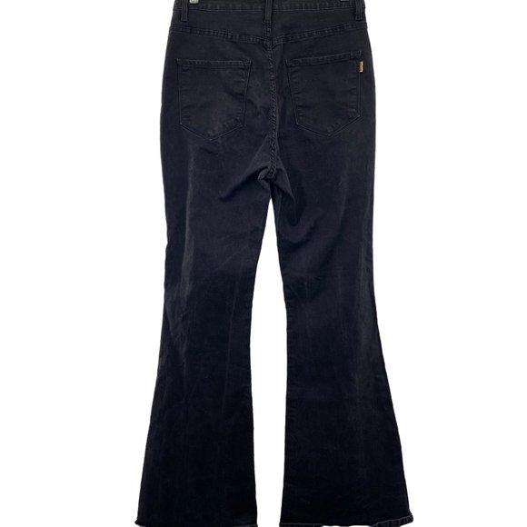 VIBRANT M.I.U. BLACK HIGH-WAISTED BELLS WOMENS SIZE 15 - Picture 4 of 5